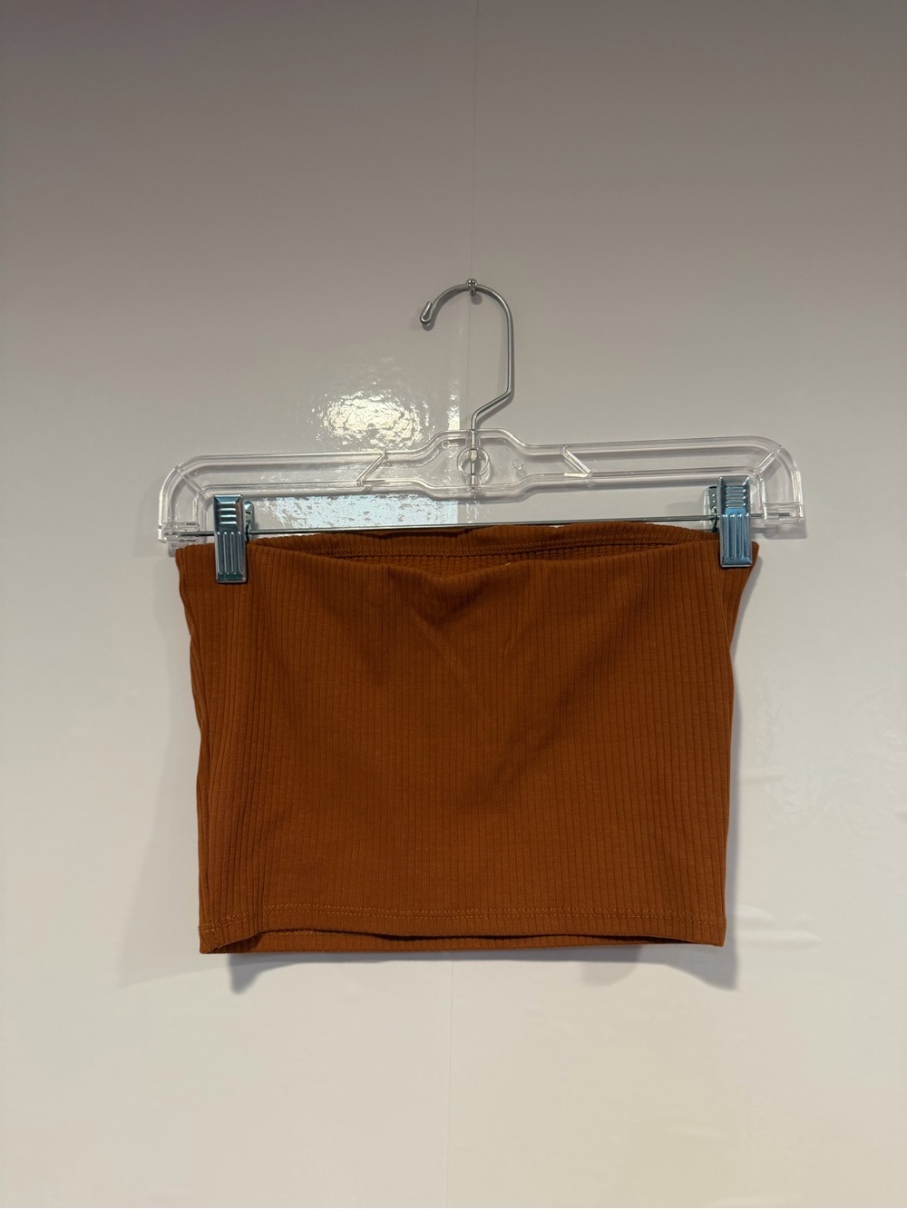 Madewell‎ Ribbed Mini Tube Top - Rust Brown - Picture 3 of 3